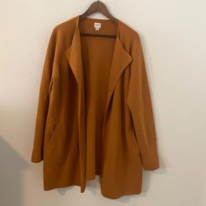 J Crew Sweater Blazer Cardigan in mustard. XL